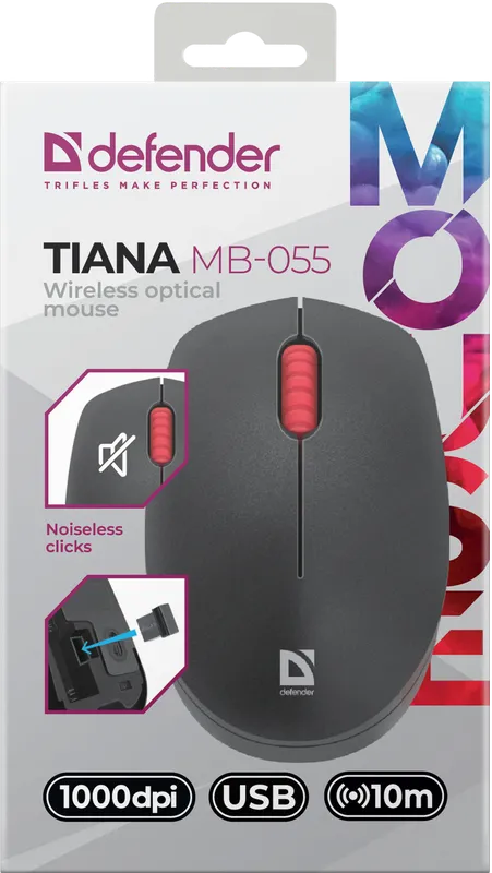 Defender - Безжична оптична мишка Tiana MB-055