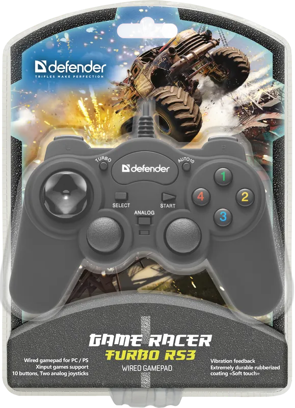Defender - Геймпад с кабел Game Racer Turbo RS3