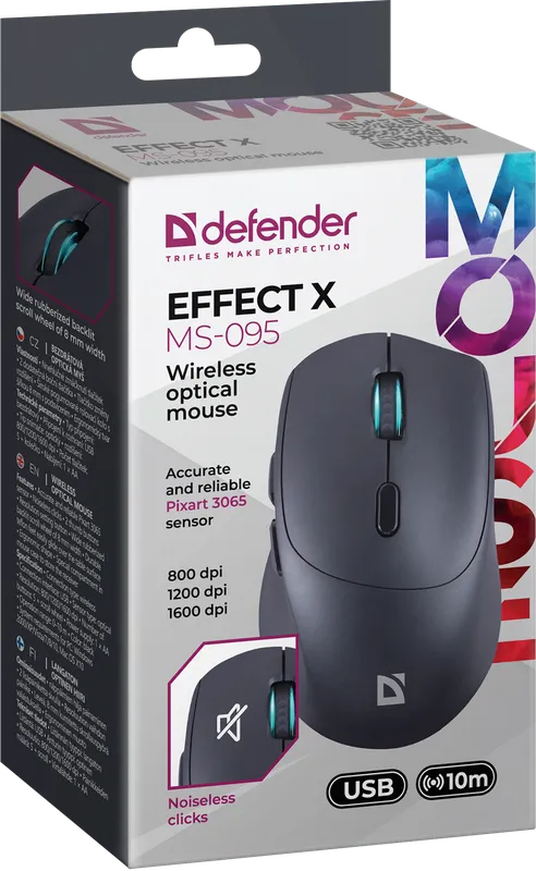 Defender - Безжична оптична мишка Effect X  MS-095