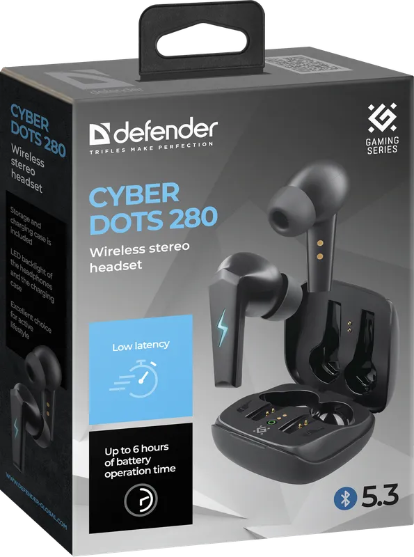 Defender - Безжични стерео слушалки CyberDots 280