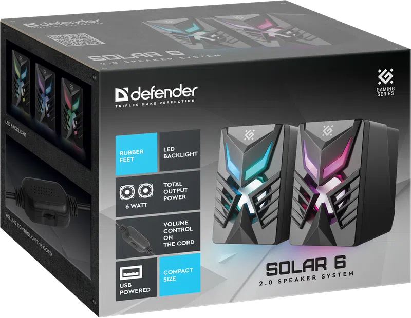 Defender - 2.0 система високоговорители Solar 6