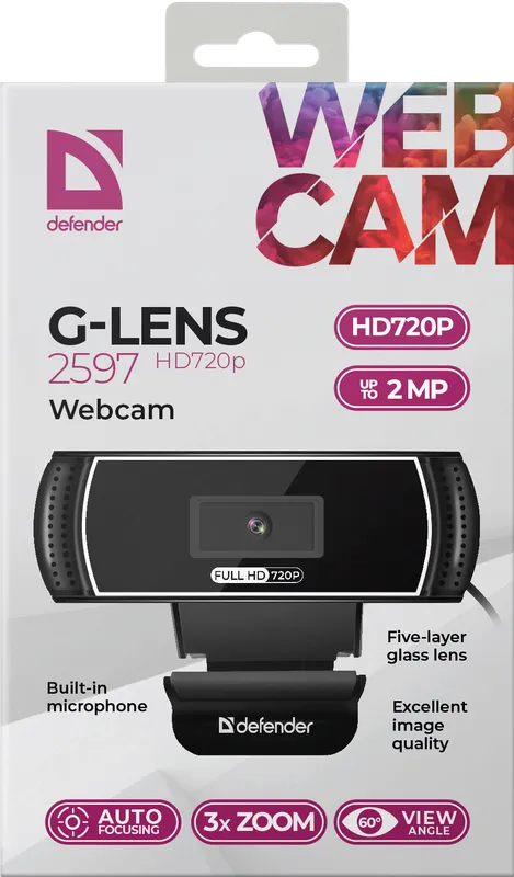 Defender - Уебкамера G-lens 2597 HD720p
