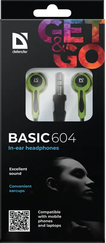 Defender - Слушалки за поставяне в ушите Basic 604