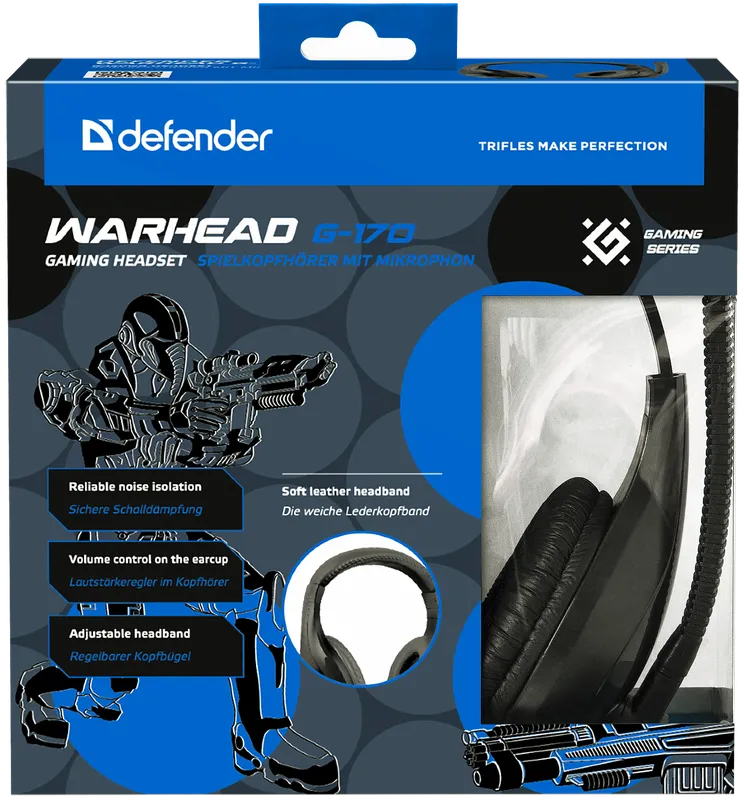 Defender - Слушалки за игри Warhead G-170