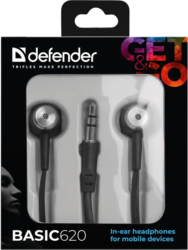Defender - Слушалки за поставяне в ушите Basic 620