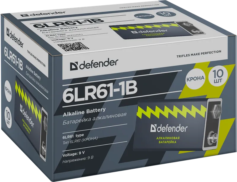 Defender - Алкална батерия 6LR61-1B