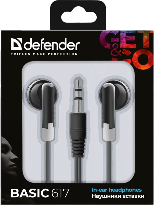 Defender - Слушалки за поставяне в ушите Basic 617