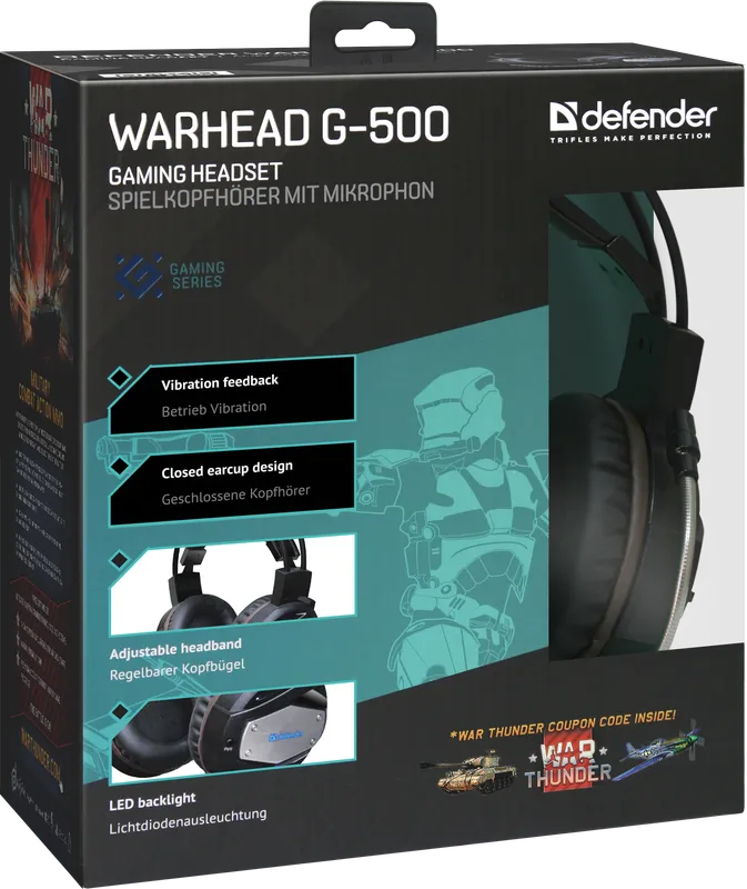 Defender - Слушалки за игри Warhead G-500