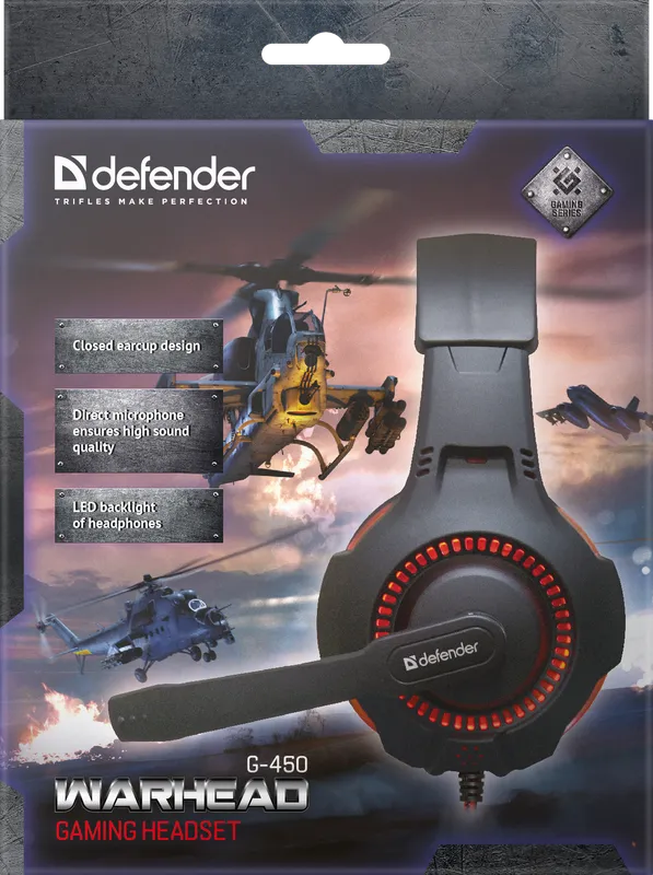 Defender - Слушалки за игри Warhead G-450