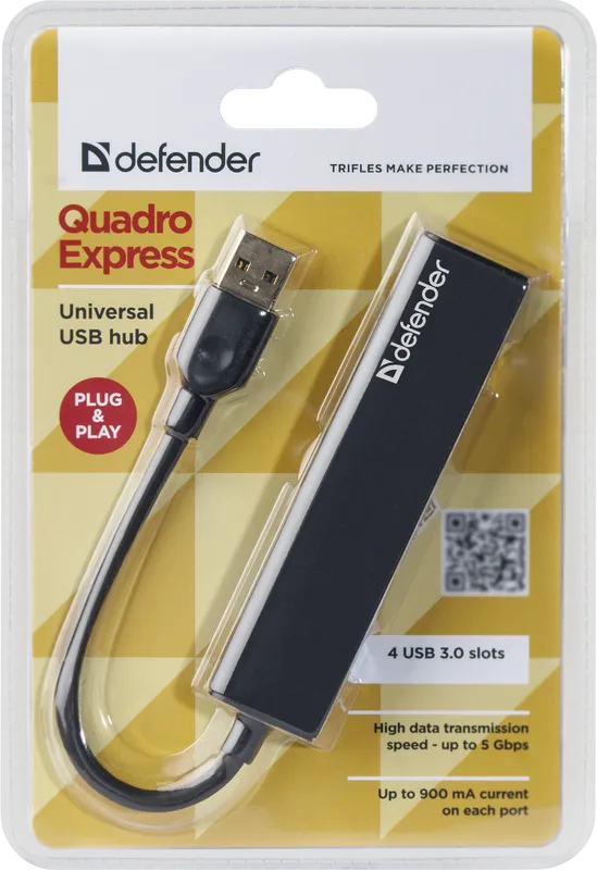 Defender - Универсален USB хъб Quadro Express
