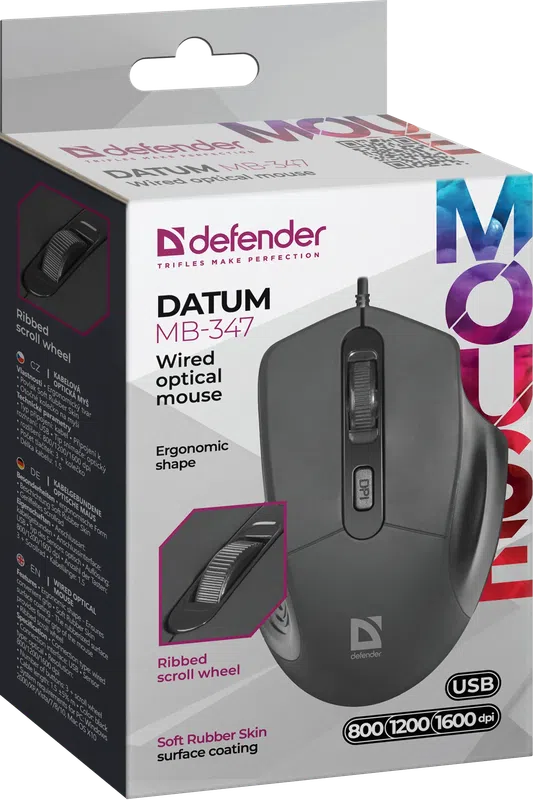 Defender - Жична оптична мишка Datum MB-347