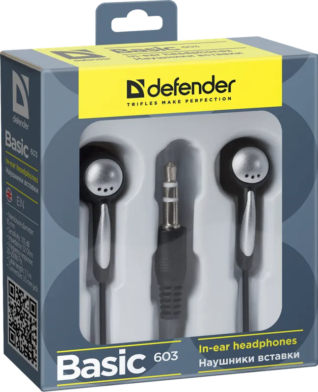 Defender - Слушалки за поставяне в ушите Basic 603