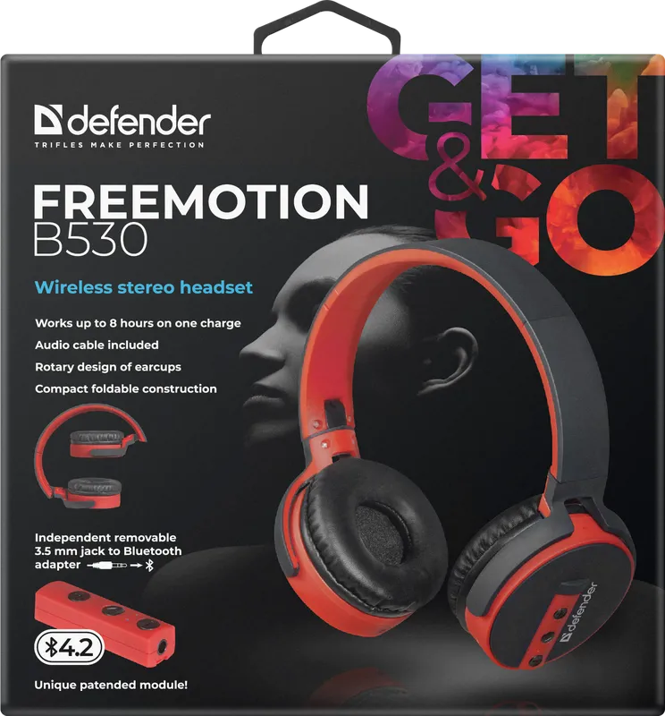 Defender - Безжични стерео слушалки FreeMotion B530