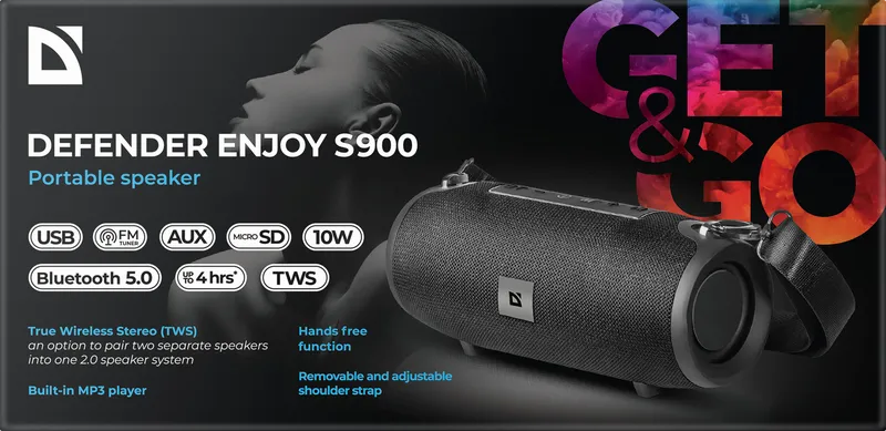 Defender - Преносим високоговорител Enjoy S900