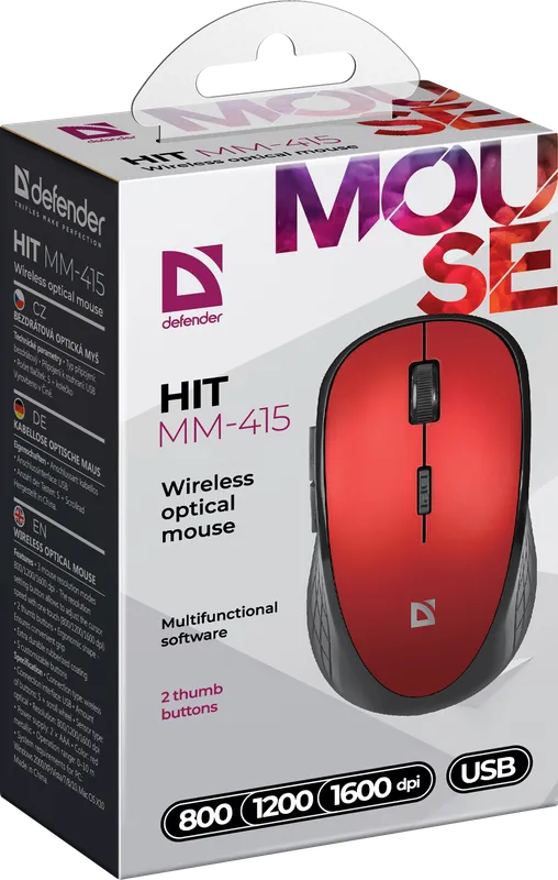 Defender - Безжична оптична мишка Hit MM-415