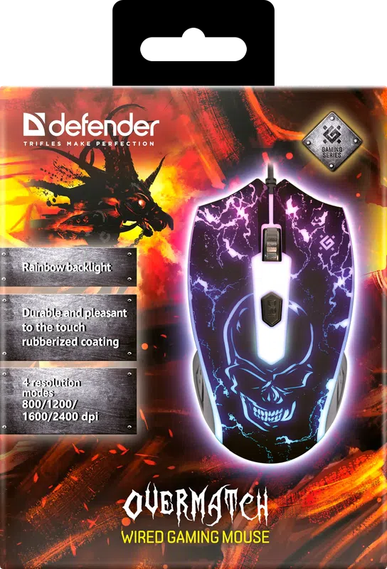 Defender - Жична мишка за игри Overmatch GM-069