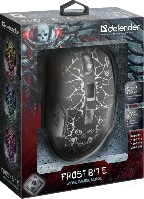 Defender - Жична мишка за игри FrostBite GM-043