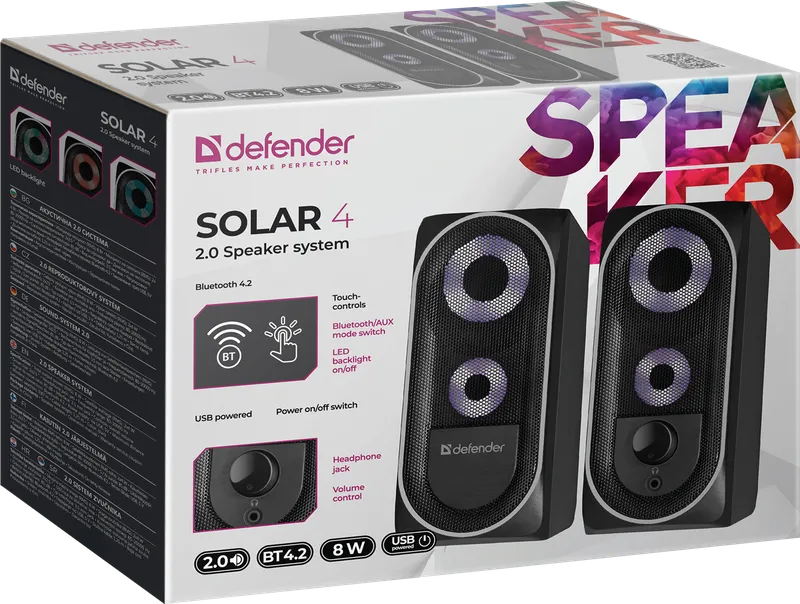 Defender - 2.0 система високоговорители Solar 4