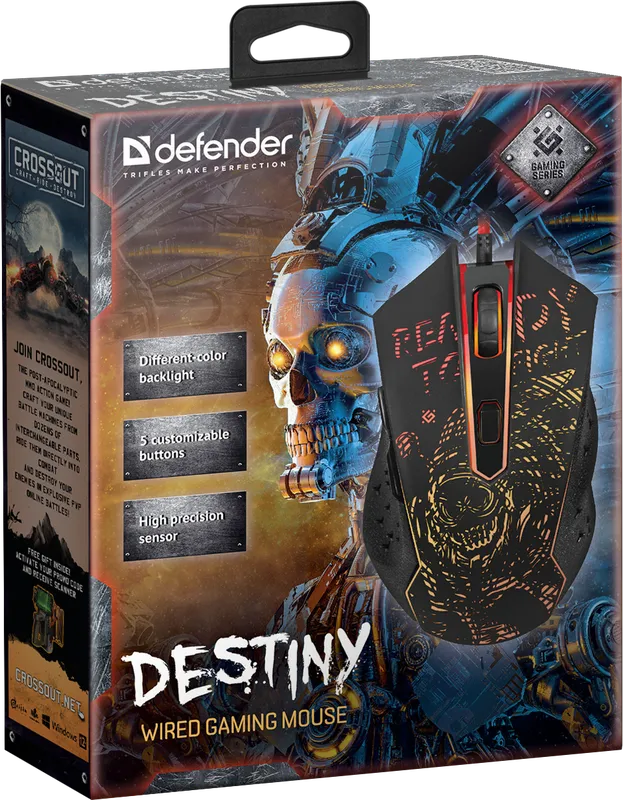 Defender - Жична мишка за игри Destiny GM-918