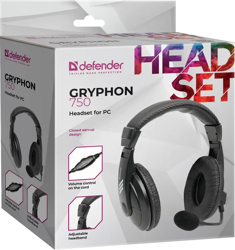 Defender - Слушалки за компютър Gryphon 750