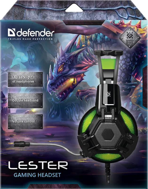 Defender - Слушалки за игри Lester
