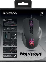 Defender - Жична мишка за игри Wolverine GM-700L