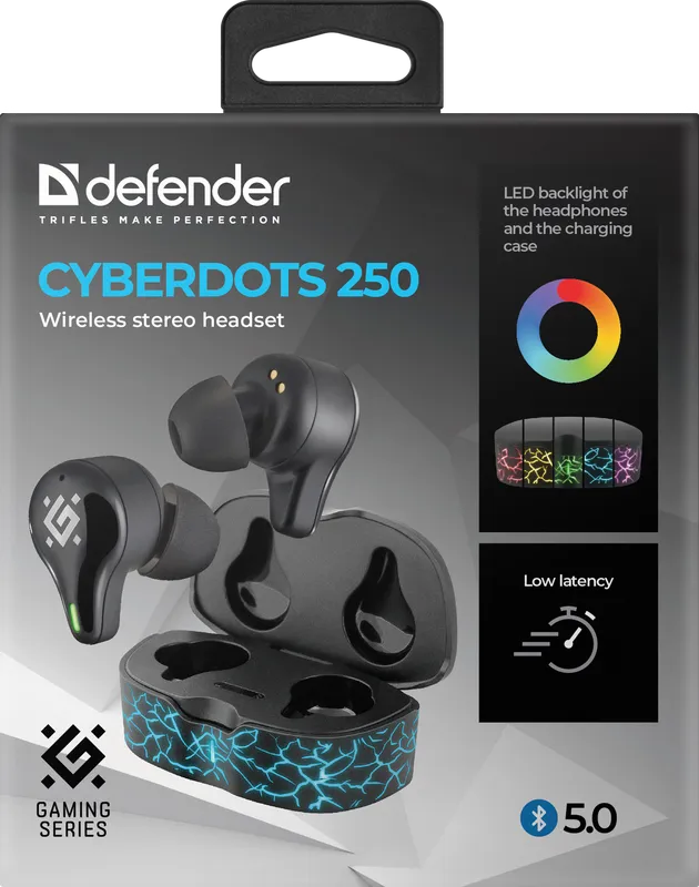 Defender - Безжични стерео слушалки CyberDots 250