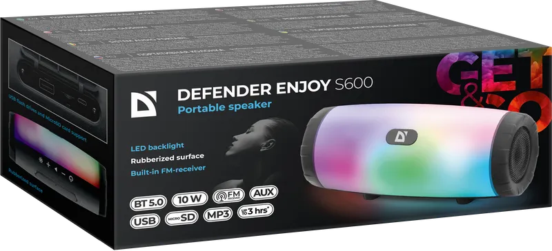 Defender - Преносим високоговорител Enjoy S600