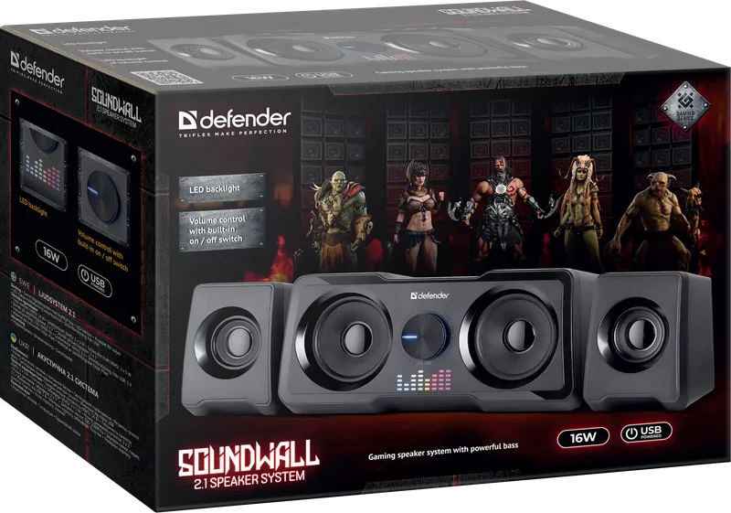 Defender - 2.1 система високоговорители Soundwall