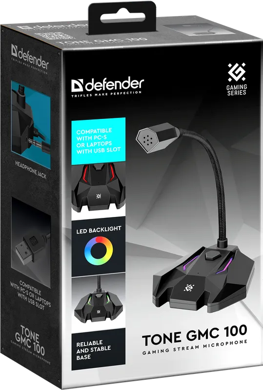Defender - Микрофон за поточно предаване на игри Tone GMC 100