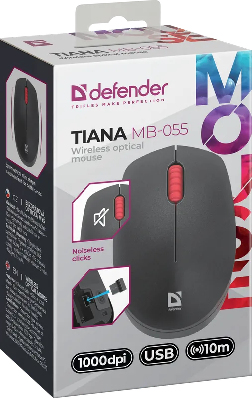 Defender - Безжична оптична мишка Tiana MB-055
