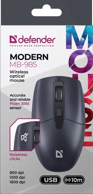 Defender - Безжична оптична мишка Modern MB-985