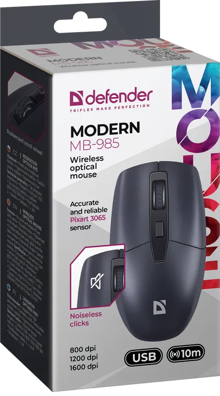 Defender - Безжична оптична мишка Modern MB-985