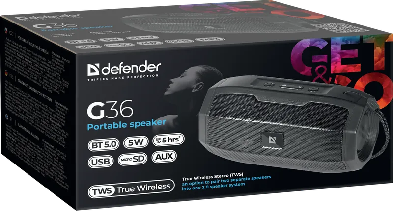 Defender - Преносим високоговорител G36