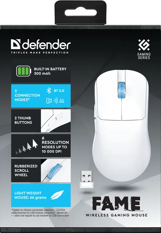 Defender - Безжична мишка за игри Fame GM-516