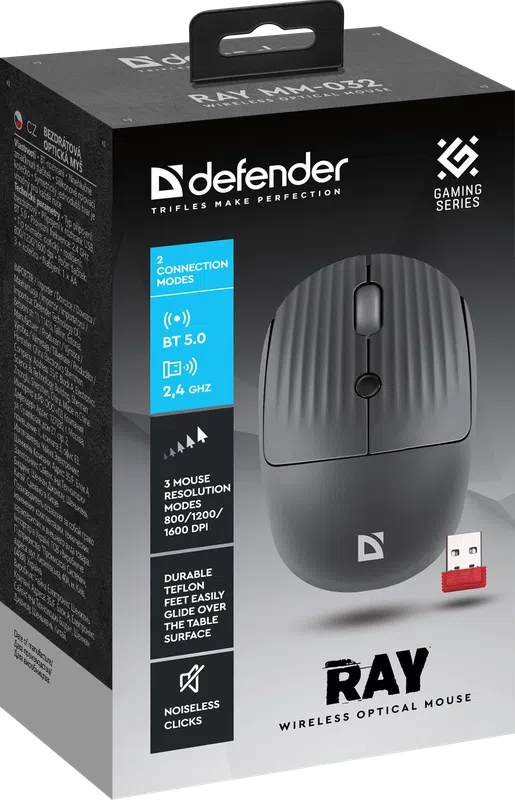 Defender - Безжична оптична мишка Ray MM-032
