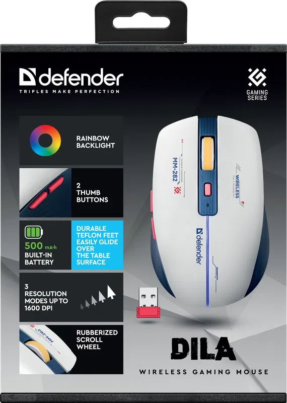 Defender - Безжична мишка за игри Dila MM-282