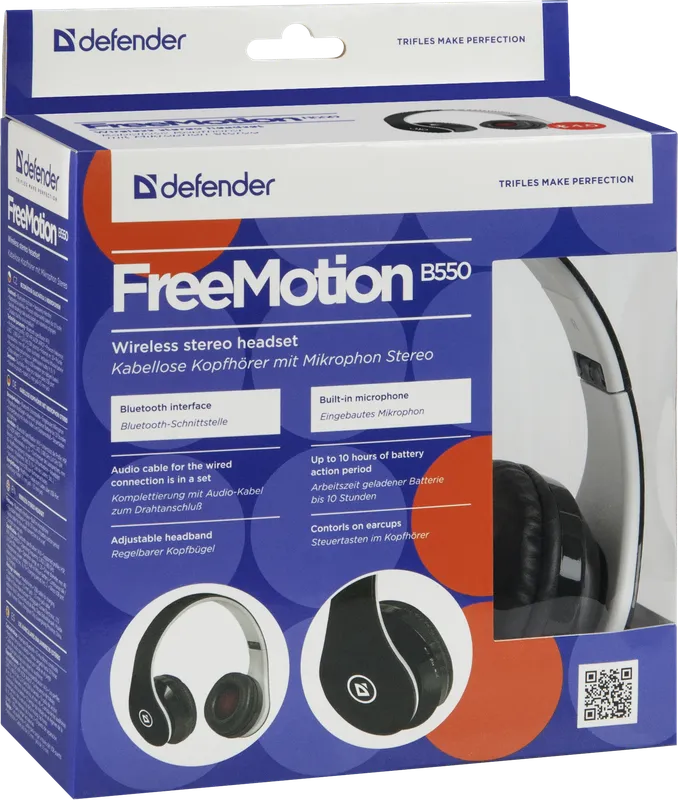 Defender - Безжични стерео слушалки FreeMotion B550