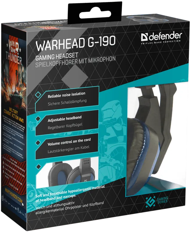 Defender - Слушалки за игри Warhead G-190