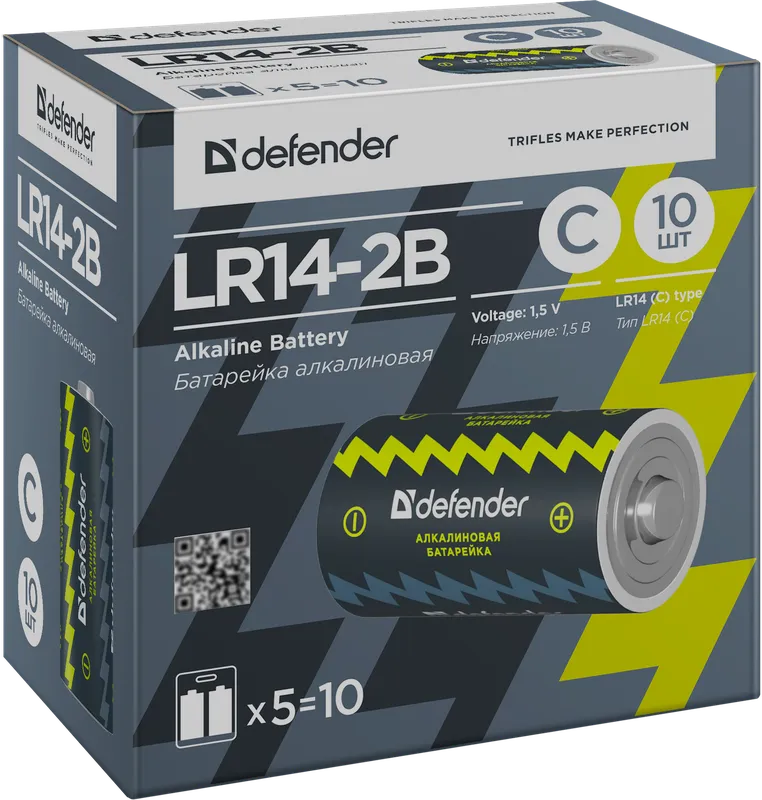 Defender - Алкална батерия LR14-2B