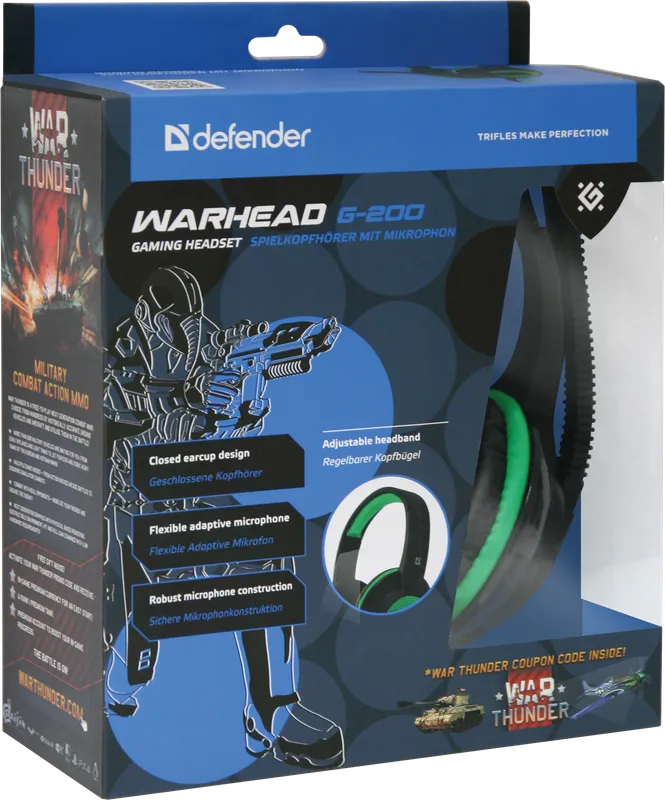 Defender - Слушалки за игри Warhead G-200