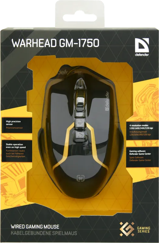 Defender - Жична мишка за игри Warhead GM-1750