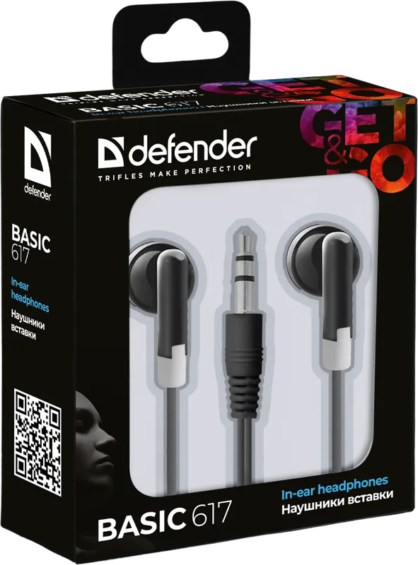 Defender - Слушалки за поставяне в ушите Basic 617