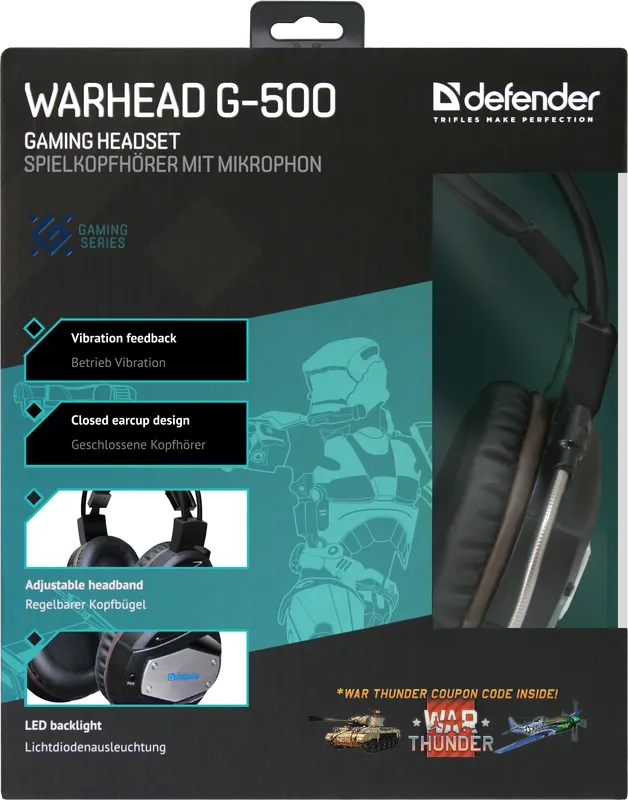 Defender - Слушалки за игри Warhead G-500