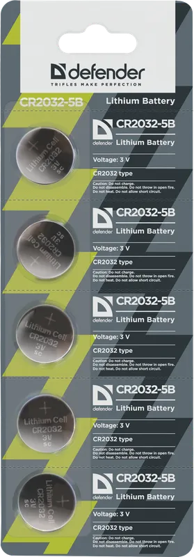 Defender - Батерия литиева CR2032-5B