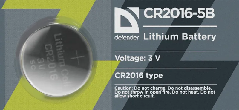 Defender - Батерия литиева CR2016-5B