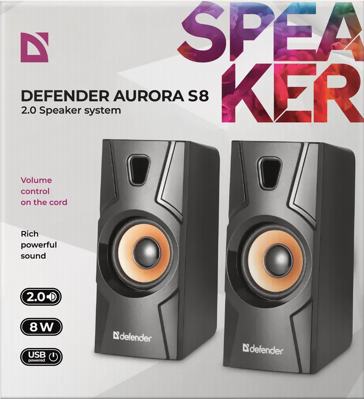 Defender - 2.0 система високоговорители Aurora S8