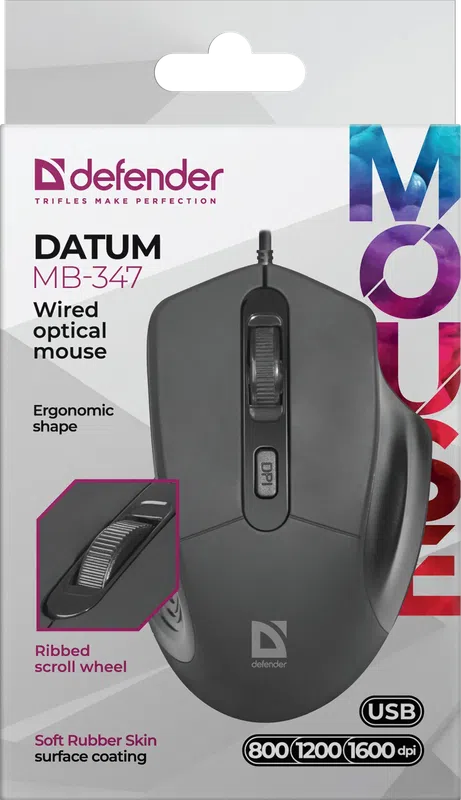 Defender - Жична оптична мишка Datum MB-347