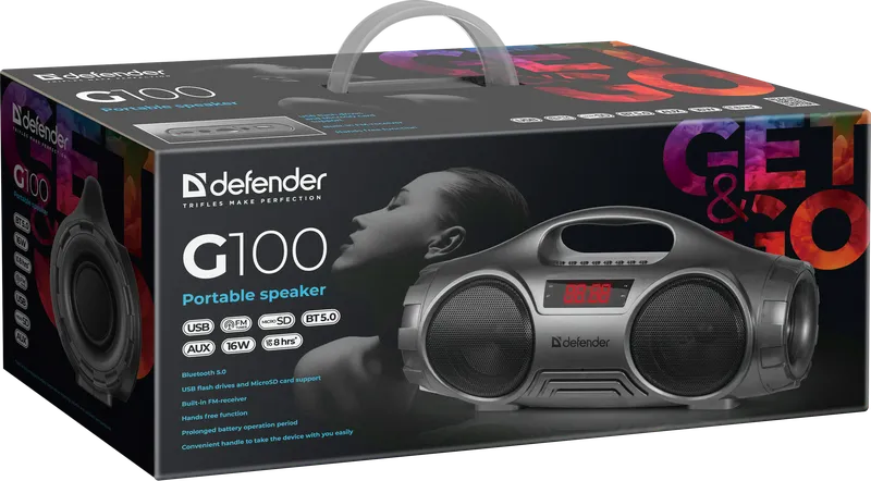 Defender - Преносим високоговорител G100