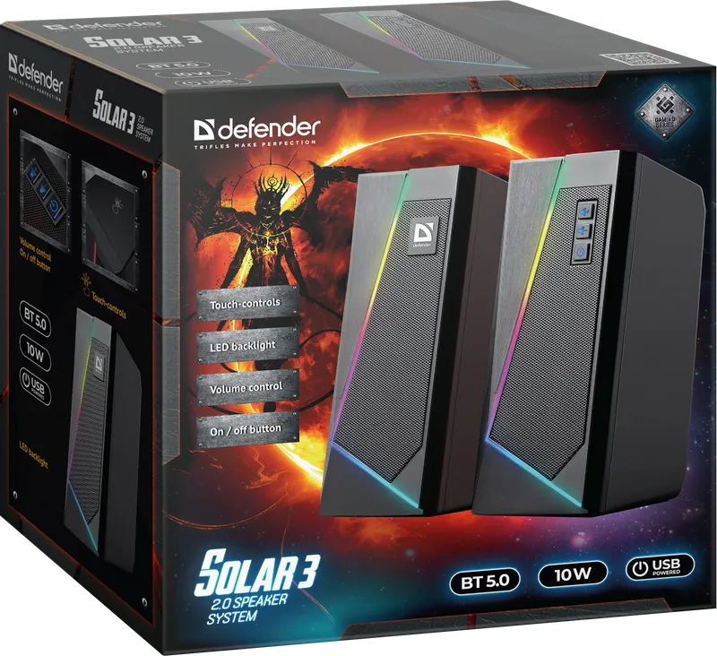 Defender - 2.0 система високоговорители Solar 3